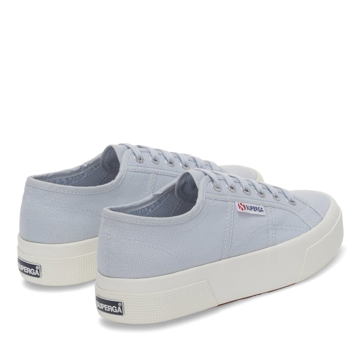 Superga 2740 Platforma Siva Lilla-f Avorio