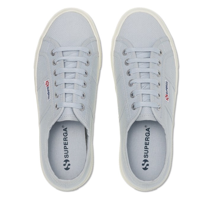 Superga 2740 Platforma Siva Lilla-f Avorio