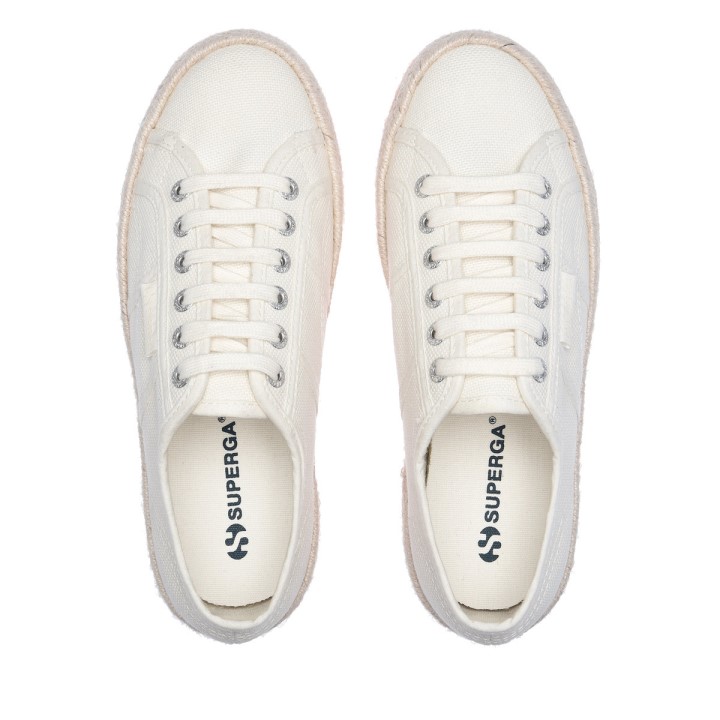 Superga 2790 Višebojni Konop Bijeli Avorio-bgesso-oapricot-b