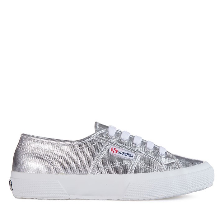Superga 2750 Metalik Platno Siva Srebrna