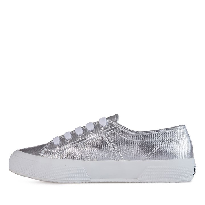 Superga 2750 Metalik Platno Siva Srebrna
