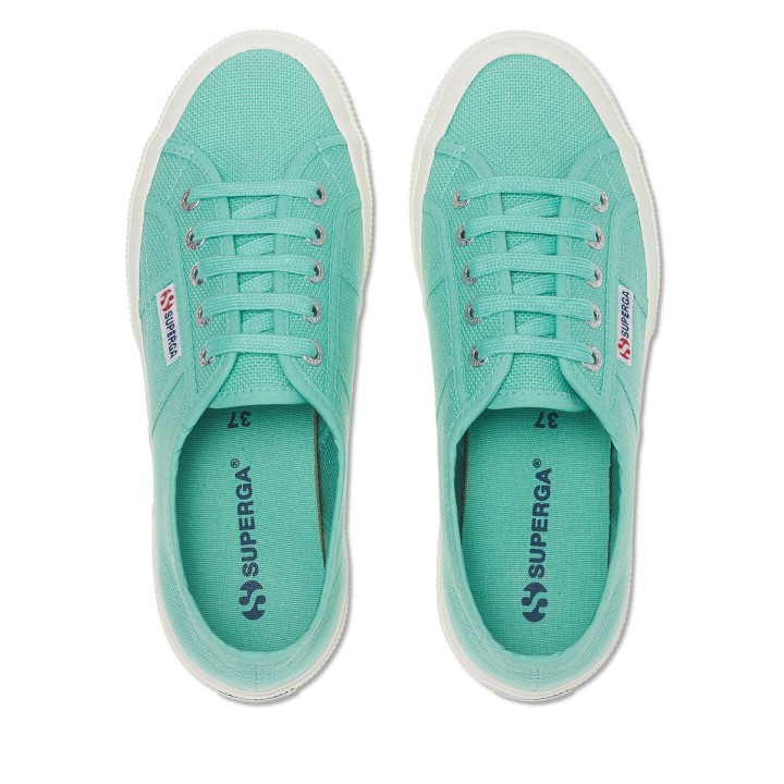 Superga 2750 Cotu Classic Green Water-f Avorio
