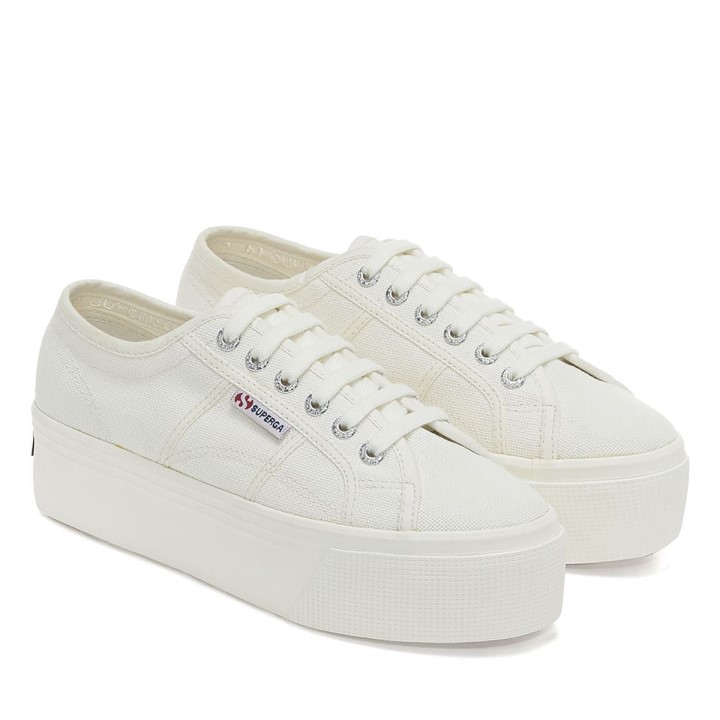 Superga 2790 Linea Gore Dolje Puni Bijeli Avorio