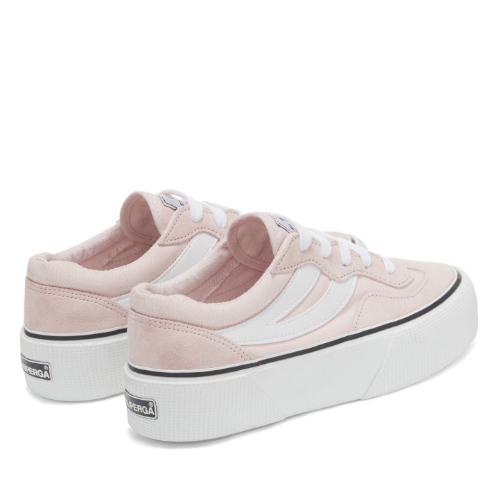 Superga 3041 Revolley Colourblock Platforma Ružičasto-bijela