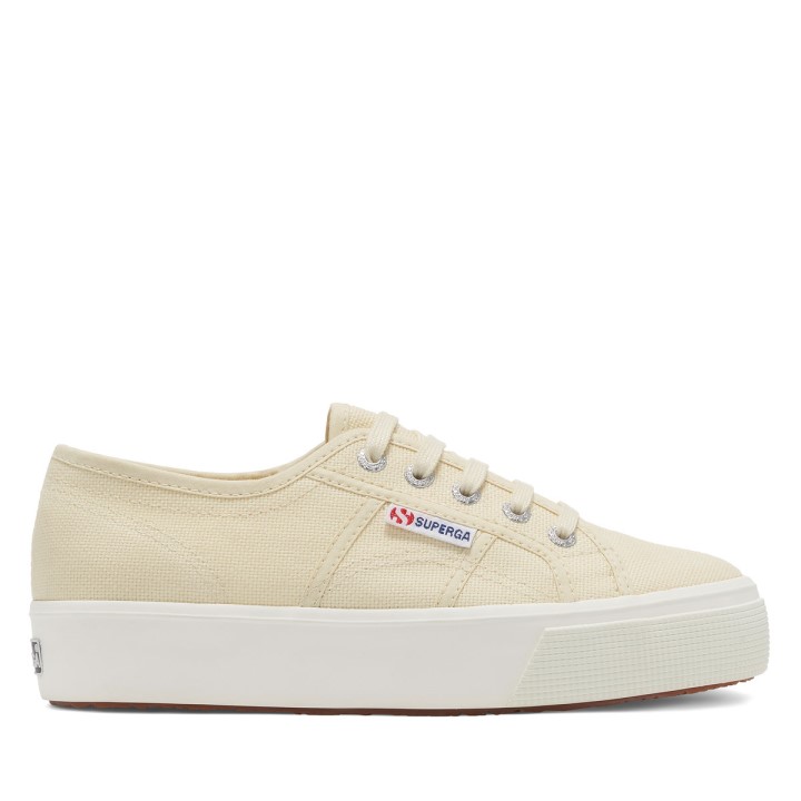 Superga 2730 Srednja Platforma Beige Lt Eggshell-f Avorio