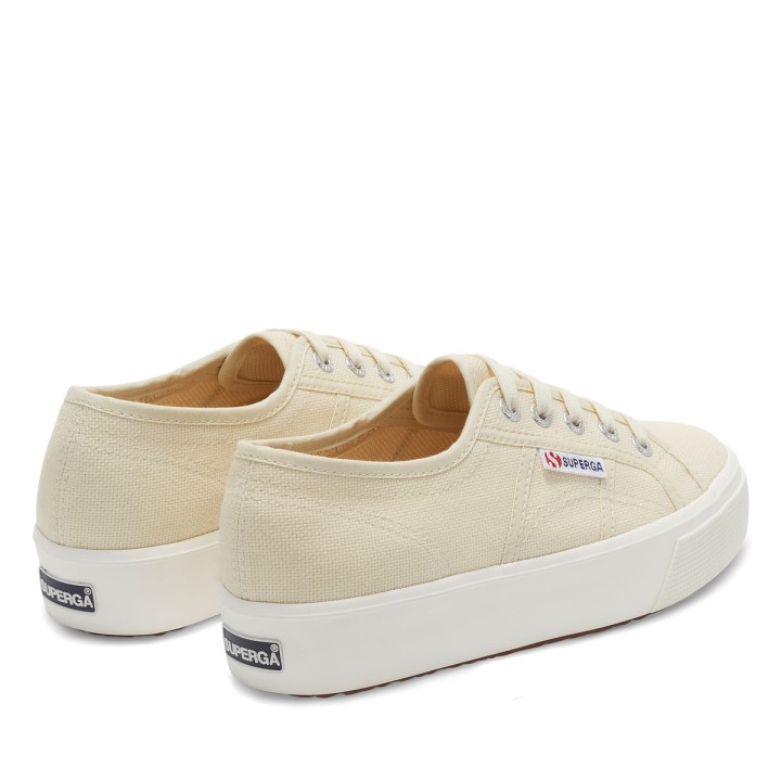 Superga 2730 Srednja Platforma Beige Lt Eggshell-f Avorio