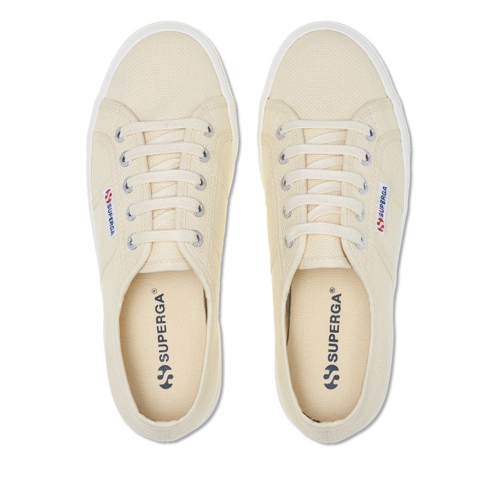 Superga 2730 Srednja Platforma Beige Lt Eggshell-f Avorio