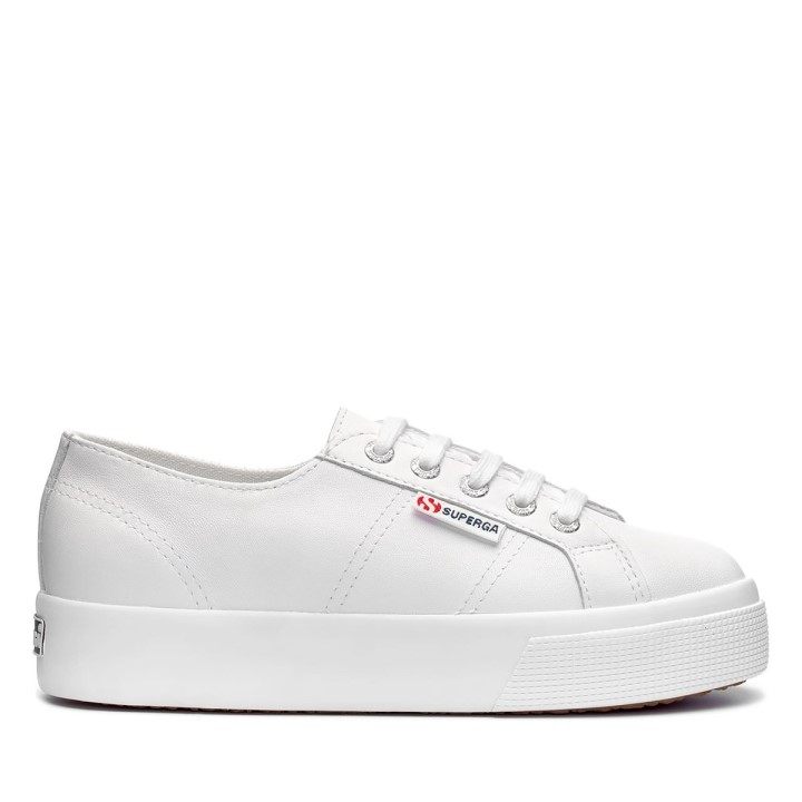 Superga 2730 Nappa Lea Optički Bijela