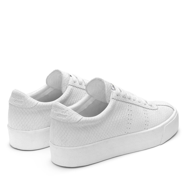 Superga 2854 Club 3 Zmijska Antilop Total Bijelo-bijela
