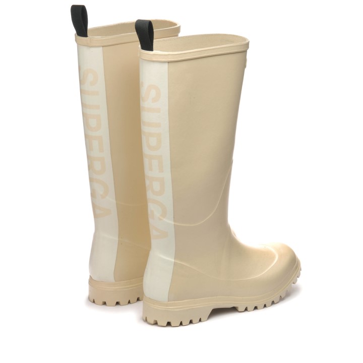 Superga 799 Gumene čizme Natpis Bež Lt-bež Lt