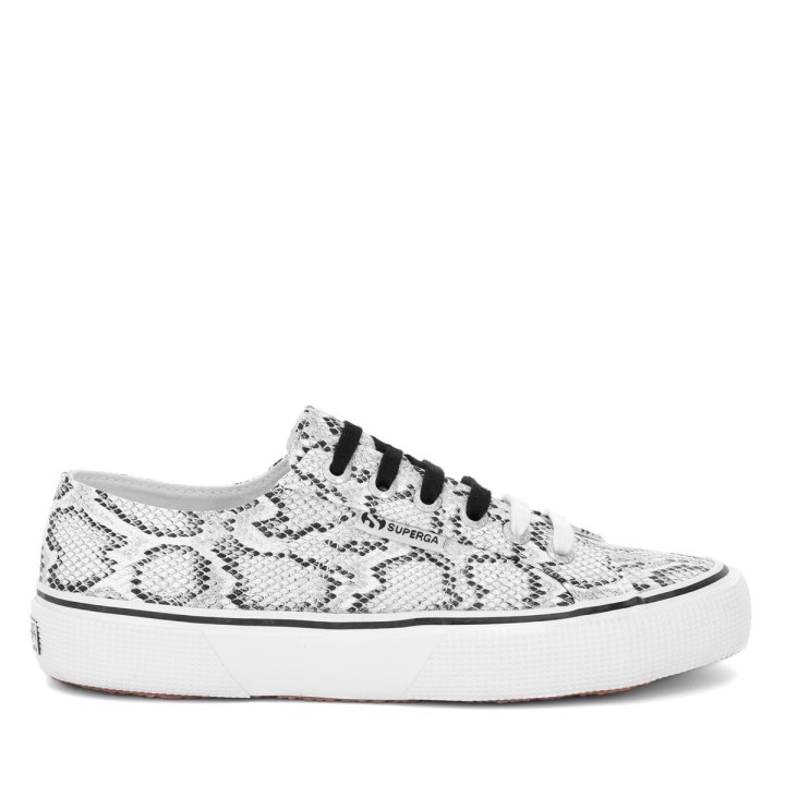 Superga 2490 Podebljana Zmija Bijela Crna Zmija