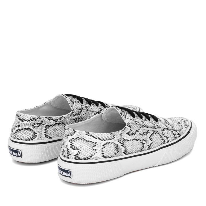 Superga 2490 Podebljana Zmija Bijela Crna Zmija