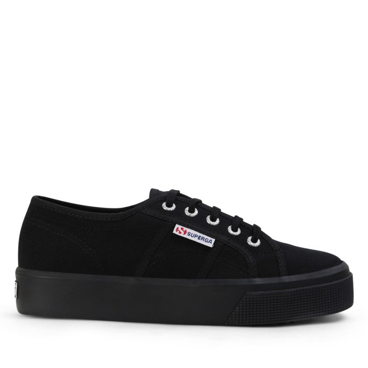 Superga 2730 Srednja Platforma Potpuno Crna