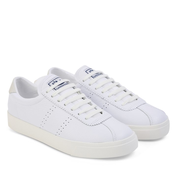 Superga 2843 Superga Sport Club S Bijelo-bijeli Avorio-bež Gesso