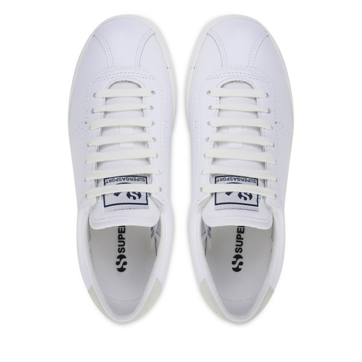 Superga 2843 Superga Sport Club S Bijelo-bijeli Avorio-bež Gesso