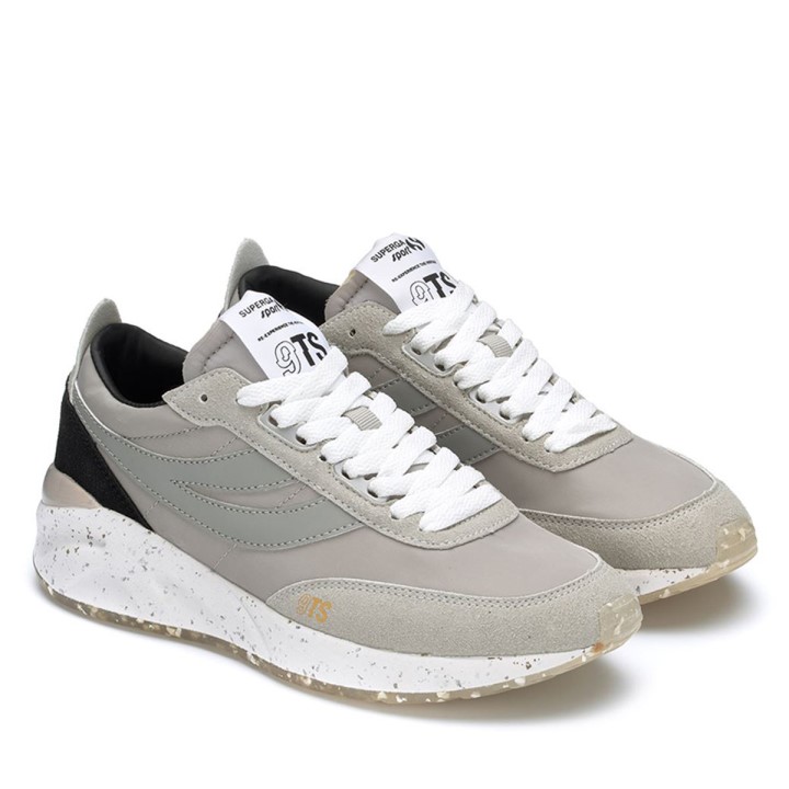 Superga 4089 Training 9ts Slim Veganska Umjetna Koža Siva Colomba