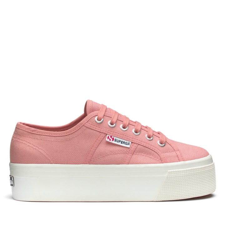 Superga 2790 Linija Gore Dolje Roza Prašnjavo-f Avorio