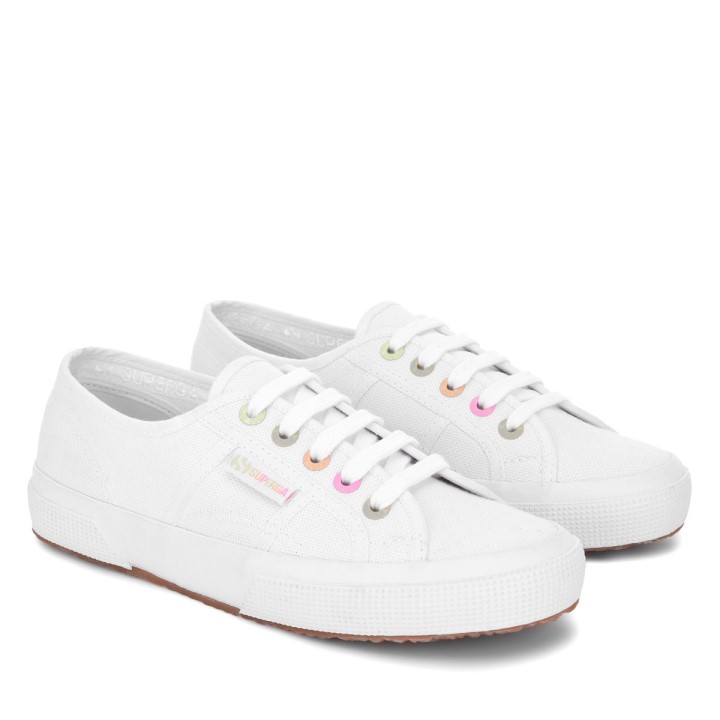 Superga 2750 Detalji Duge Bijelo-slatki Višebojni