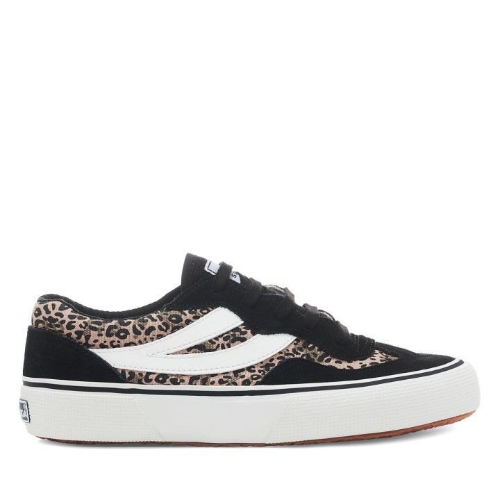 Superga 2941 Revolley Mikroleopard Crni Mikro Leopard
