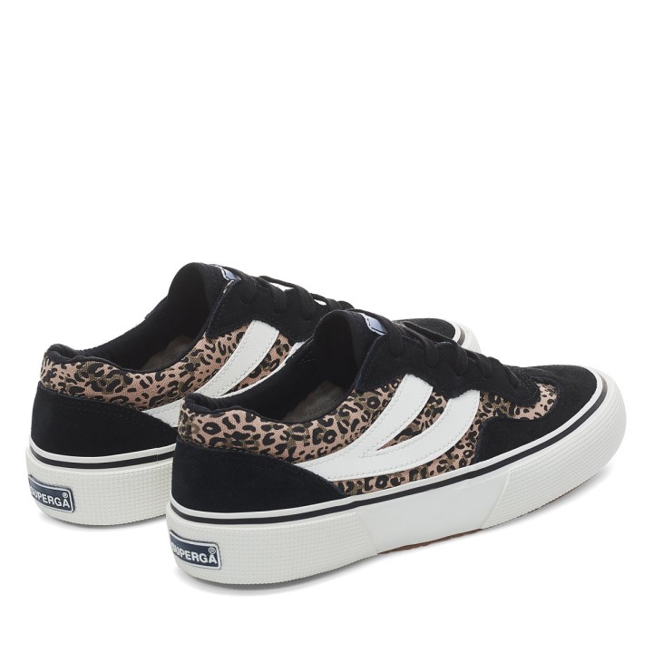 Superga 2941 Revolley Mikroleopard Crni Mikro Leopard