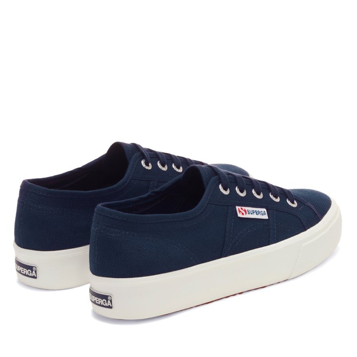 Superga 2730 Srednja Platforma Mornarsko-f Bijela