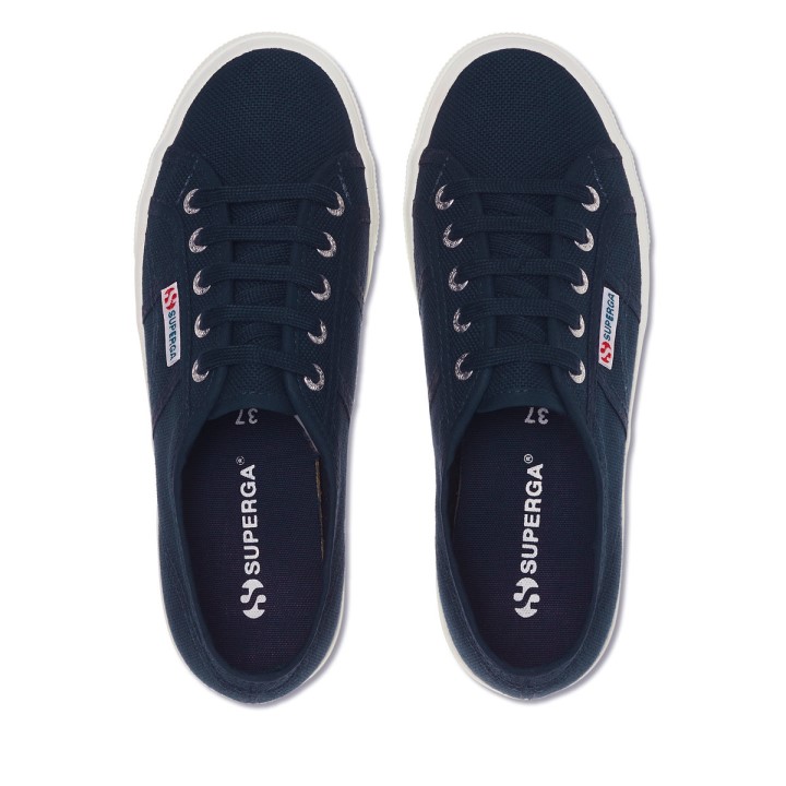 Superga 2730 Srednja Platforma Mornarsko-f Bijela
