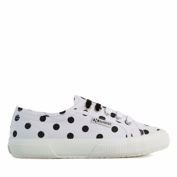 Superga 2750 Polkadots Bijelo-crne Točkice