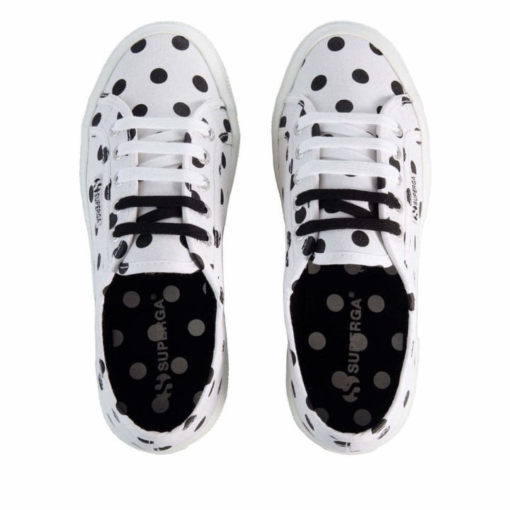 Superga 2750 Polkadots Bijelo-crne Točkice