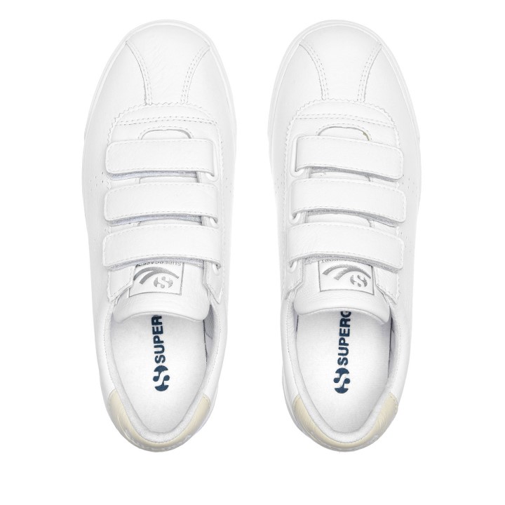 Superga 2870 Superga Sportski Klub Remen Bijelo-bež Gesso-bijeli Avorio