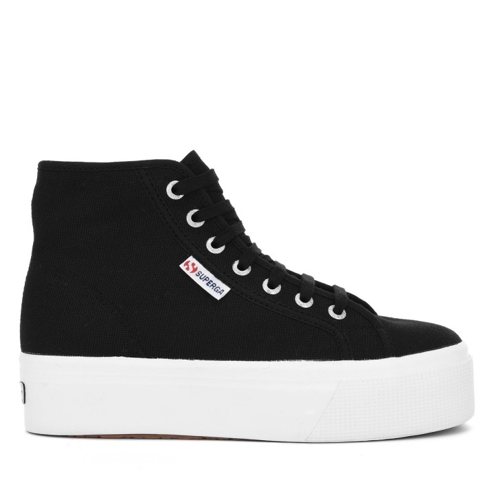 Superga 2705 Visoka Gornja Crno-bijela