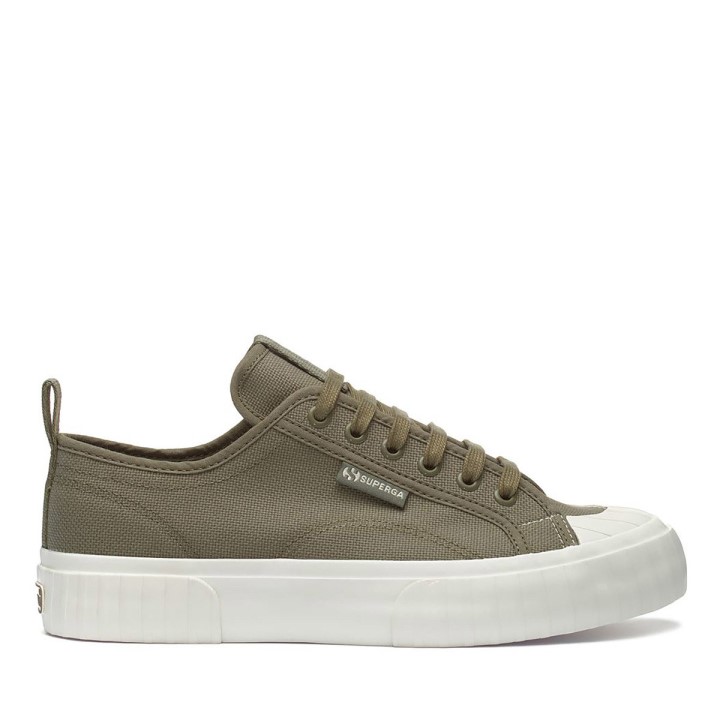 Superga 2630 Trakasta Traka Zelena Safari-f Avorio