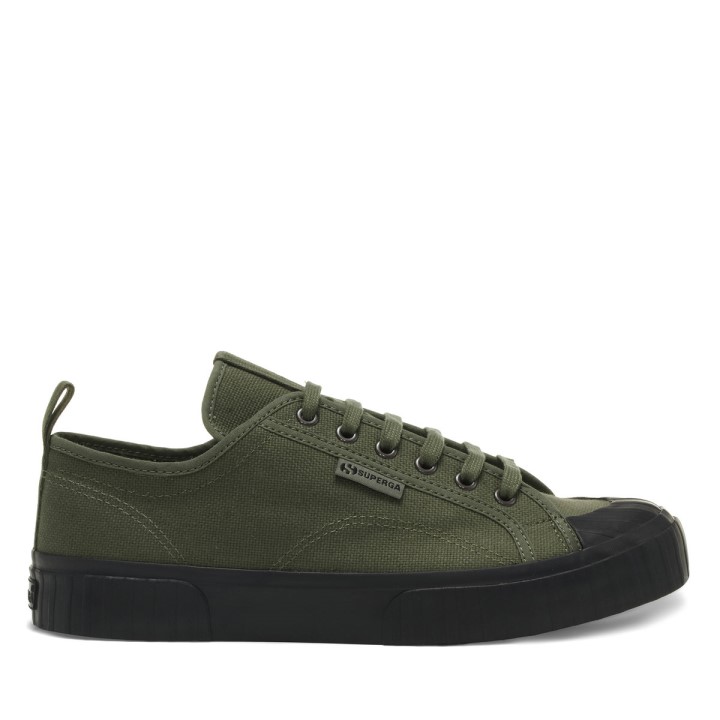 Superga 2630 Trakasta Traka Zelena Sherwood Crna