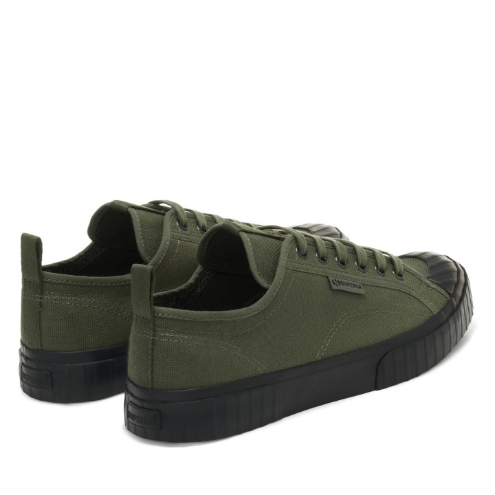 Superga 2630 Trakasta Traka Zelena Sherwood Crna