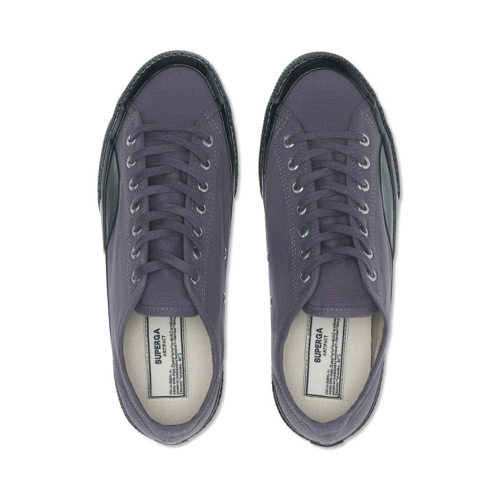 Superga 2431 Vijetnamsko Platno Siva Olujnocrna