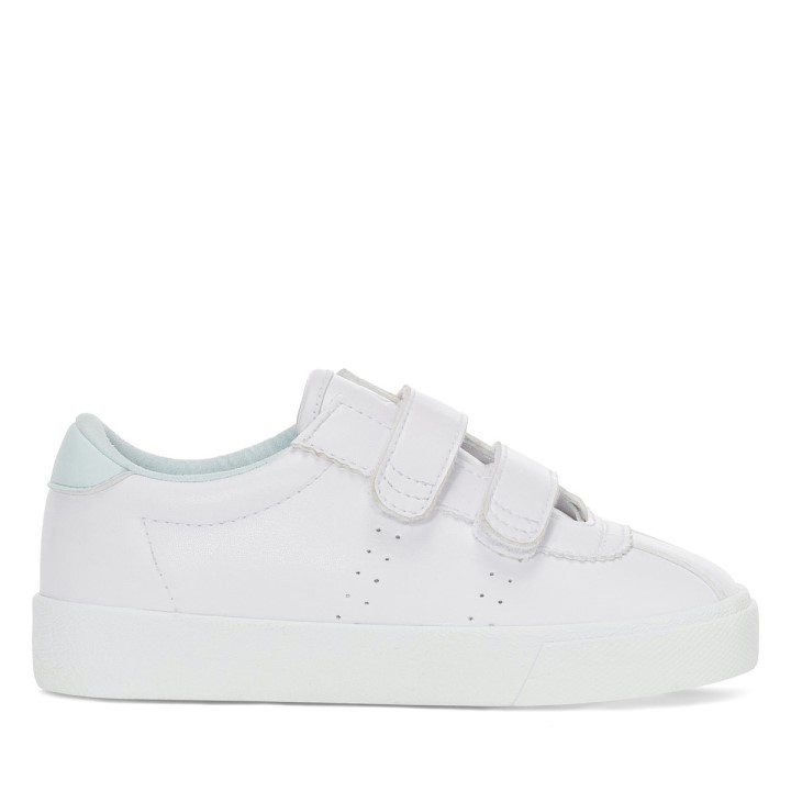 Superga 2843 Kids Club S Naramenice Veganske Bijelo-azurne Led