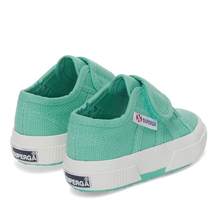 Superga 2750 Bstrap Baby Green Water-f Avorio