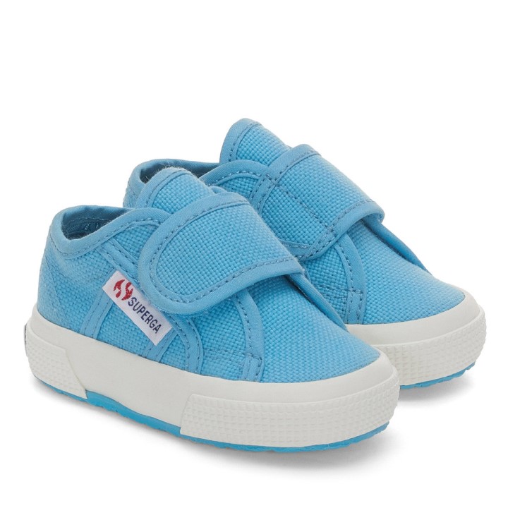 Superga 2750 Bstrap Baby Blue Lt Dusty - F Avorio
