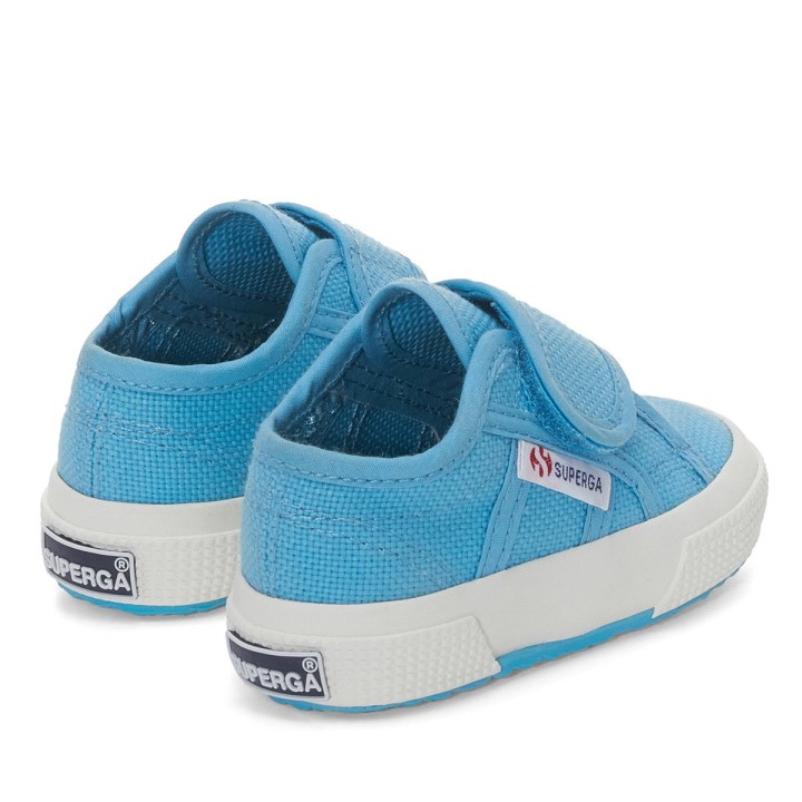 Superga 2750 Bstrap Baby Blue Lt Dusty - F Avorio