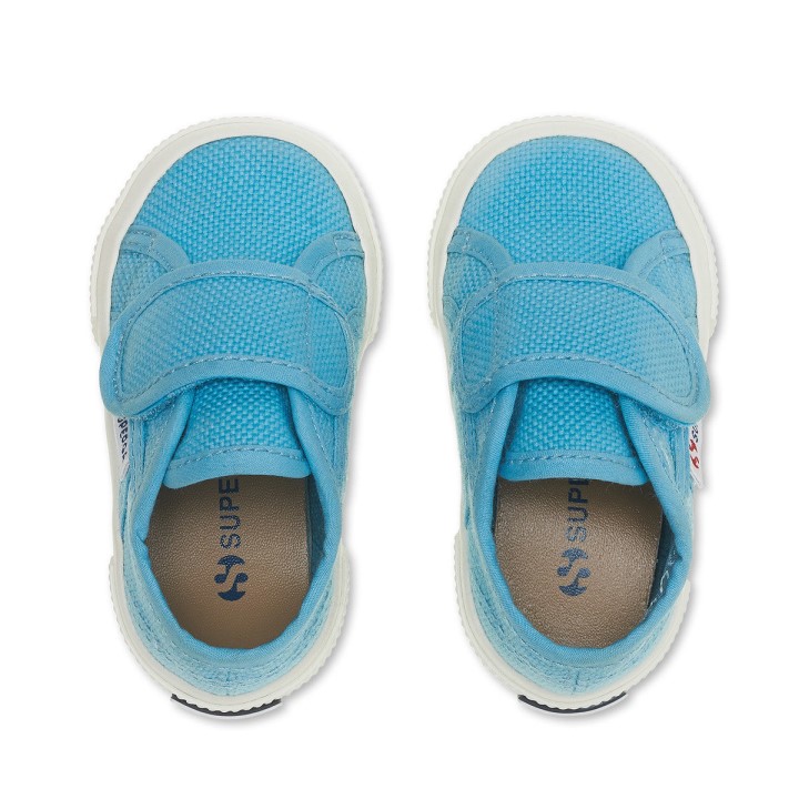 Superga 2750 Bstrap Baby Blue Lt Dusty - F Avorio