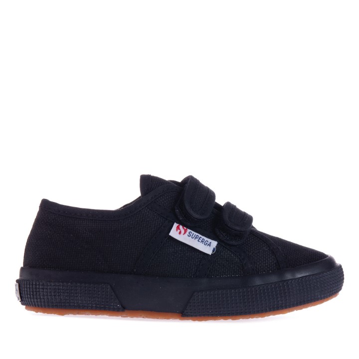Superga 2750 Jstrap Classic Dječje Pune Crne