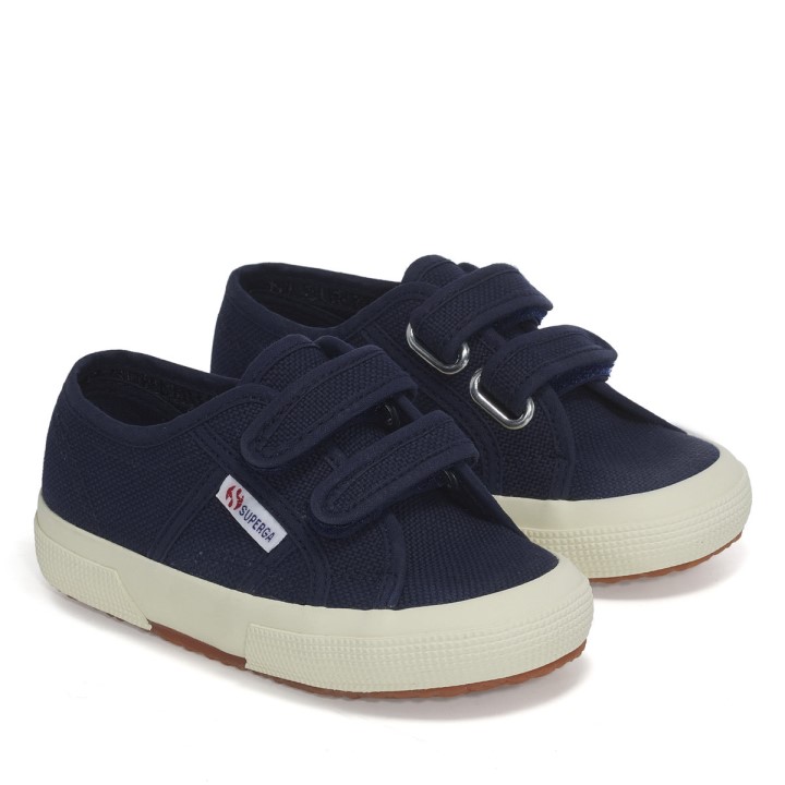 Superga 2750 Jstrap Classic Kids Tamnoplava