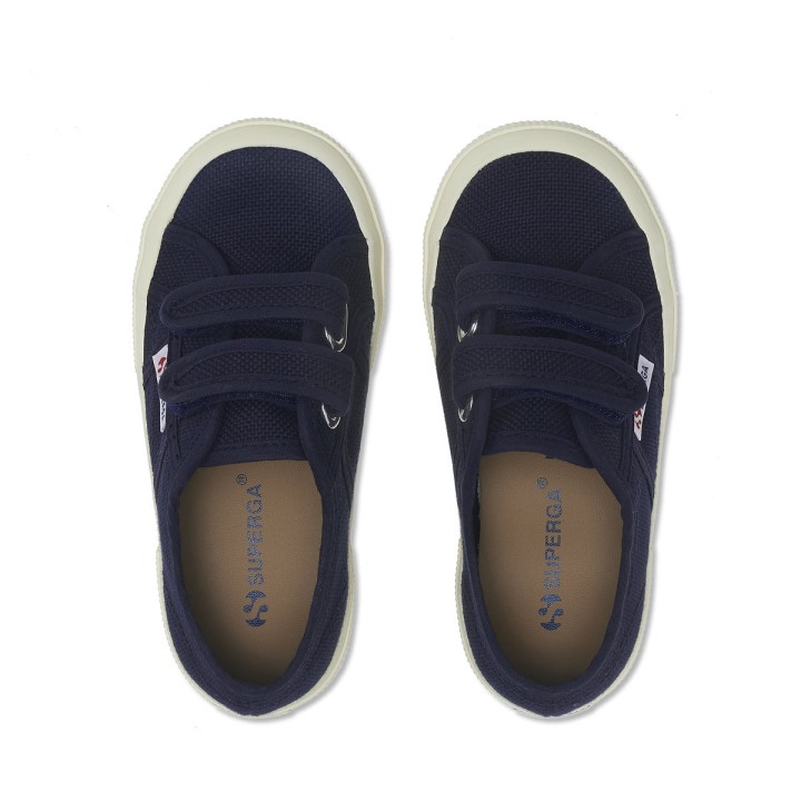 Superga 2750 Jstrap Classic Kids Tamnoplava