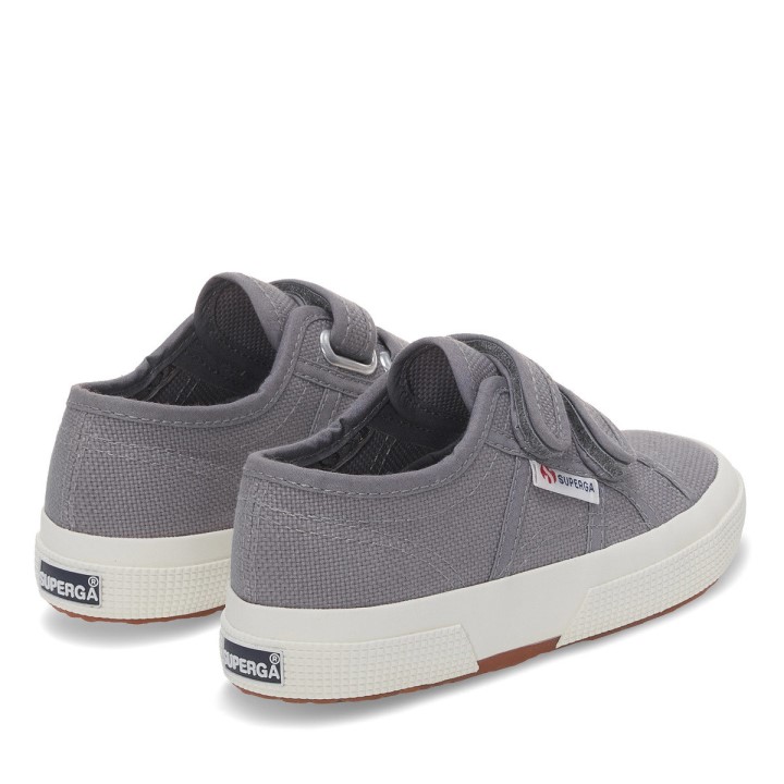 Superga 2750 Jstrap Classic Kids Sivo Plavkasto - F Avorio
