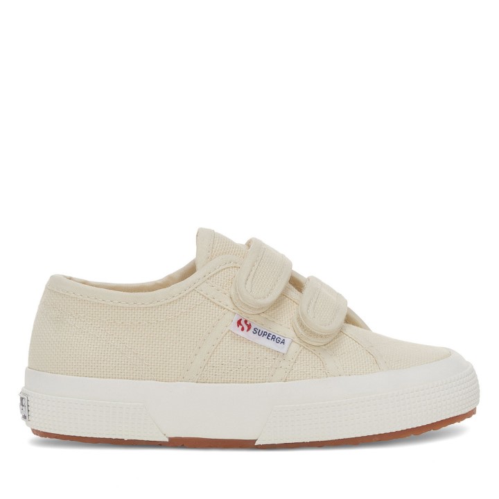 Superga 2750 Jstrap Classic Kids Bež Lt Ljuska Od Jaja - F Avorio