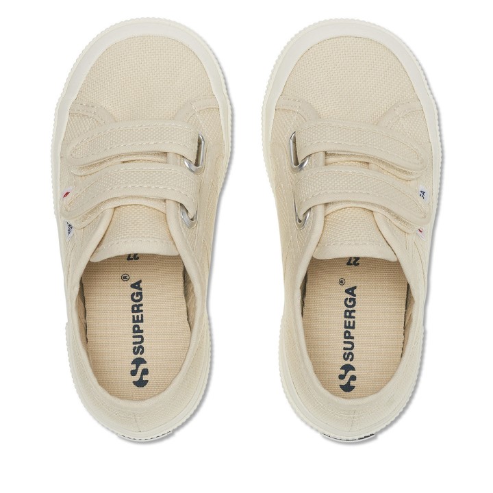 Superga 2750 Jstrap Classic Kids Bež Lt Ljuska Od Jaja - F Avorio