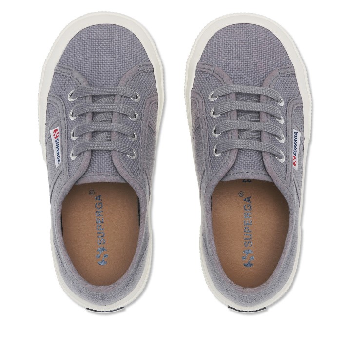 Superga 2750 Jcot Classic Kids Sivo Plavkasto-f Avorio