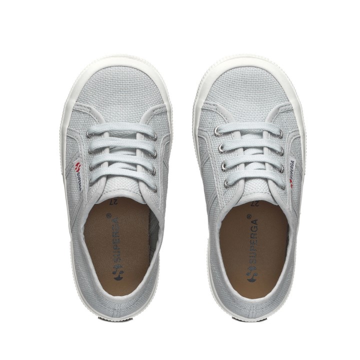 Superga 2750 Jcot Classic Kids Siva Lilla-f Avorio