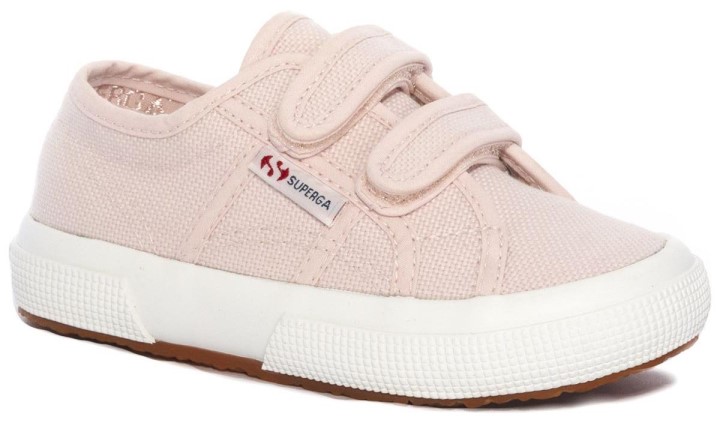 Superga 2750 Jstrap Classic Kids Roza Blijedo Lila