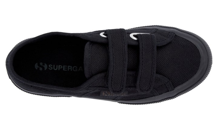 Superga 2750 Jstrap Classic Kids Total Black