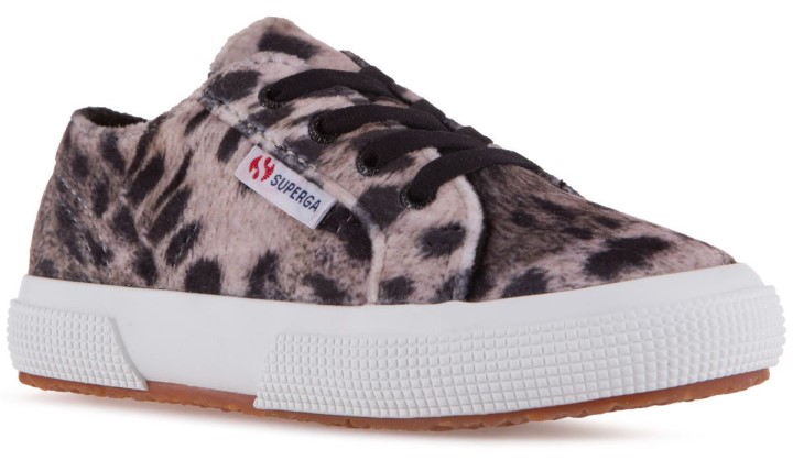 Superga 2750 Dječji Print Baršunasto Sivi Leopard